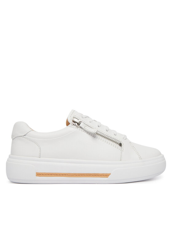 Clarks Sneakersy Hollyrose Zip 26185917 Biały