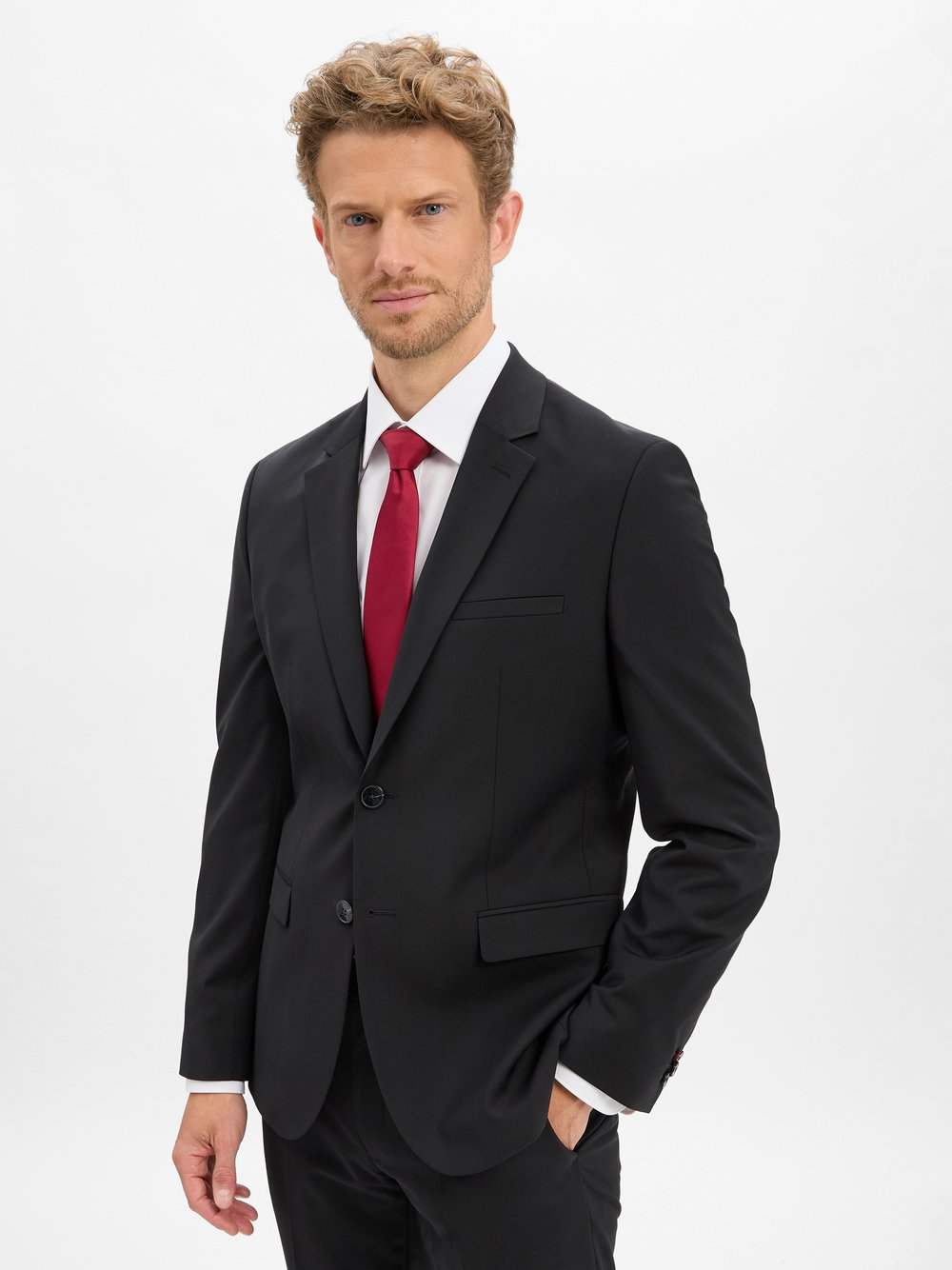 HUGO Męska kurtka modułowa -Arti Mężczyźni Super Slim Fit czarny, 56