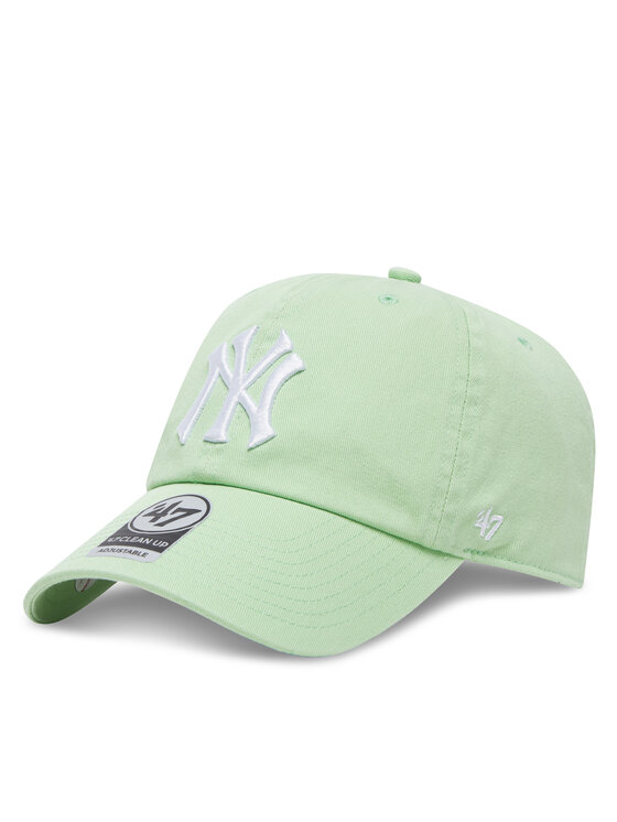 47 Brand Czapka z daszkiem MLB New York Yankees '47 CLEAN UP B-RGW17GWS Zielony