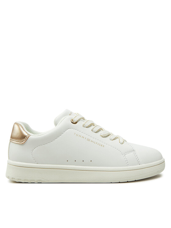 Tommy Hilfiger Sneakersy Low Cut Lace-Up Sneaker T3A9-33736-1355 M Biały