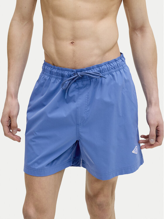 Jack & Jones Szorty kąpielowe Maui Tropic 12291385 Niebieski Regular Fit