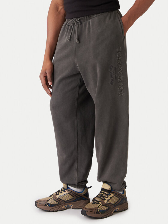 Tommy Jeans Spodnie dresowe New Classic DM0DM22360 Szary Relaxed Fit