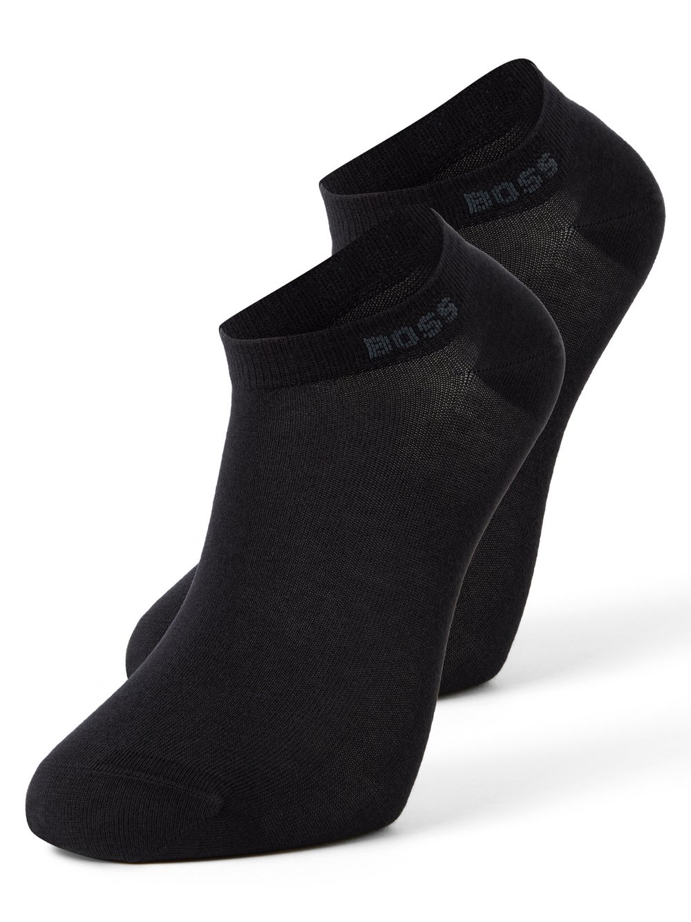BOSS Damskie skarpetki do trampek w zestawie 2 sztuk - BMono Net Kobiety czarny, 39-42