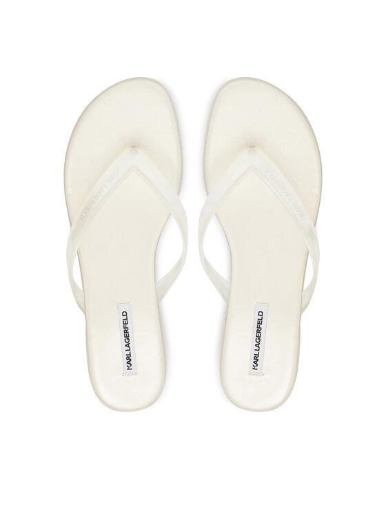 KARL LAGERFELD Japonki Jelly Hell KL83006 VT1 Biały