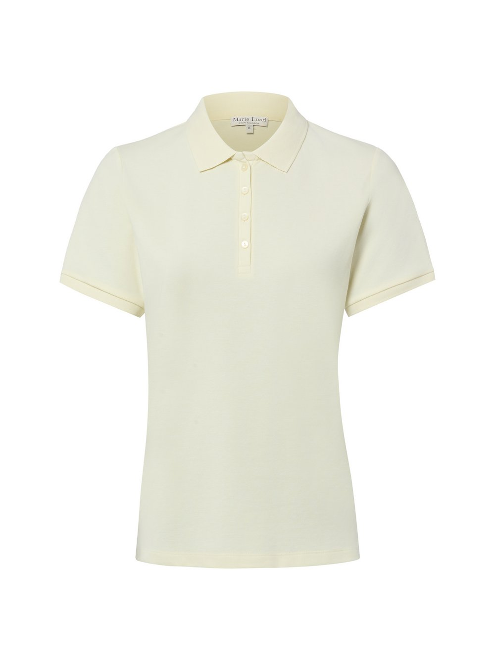 Marie Lund Damska koszulka polo Kobiety Bawełna żółty, XS