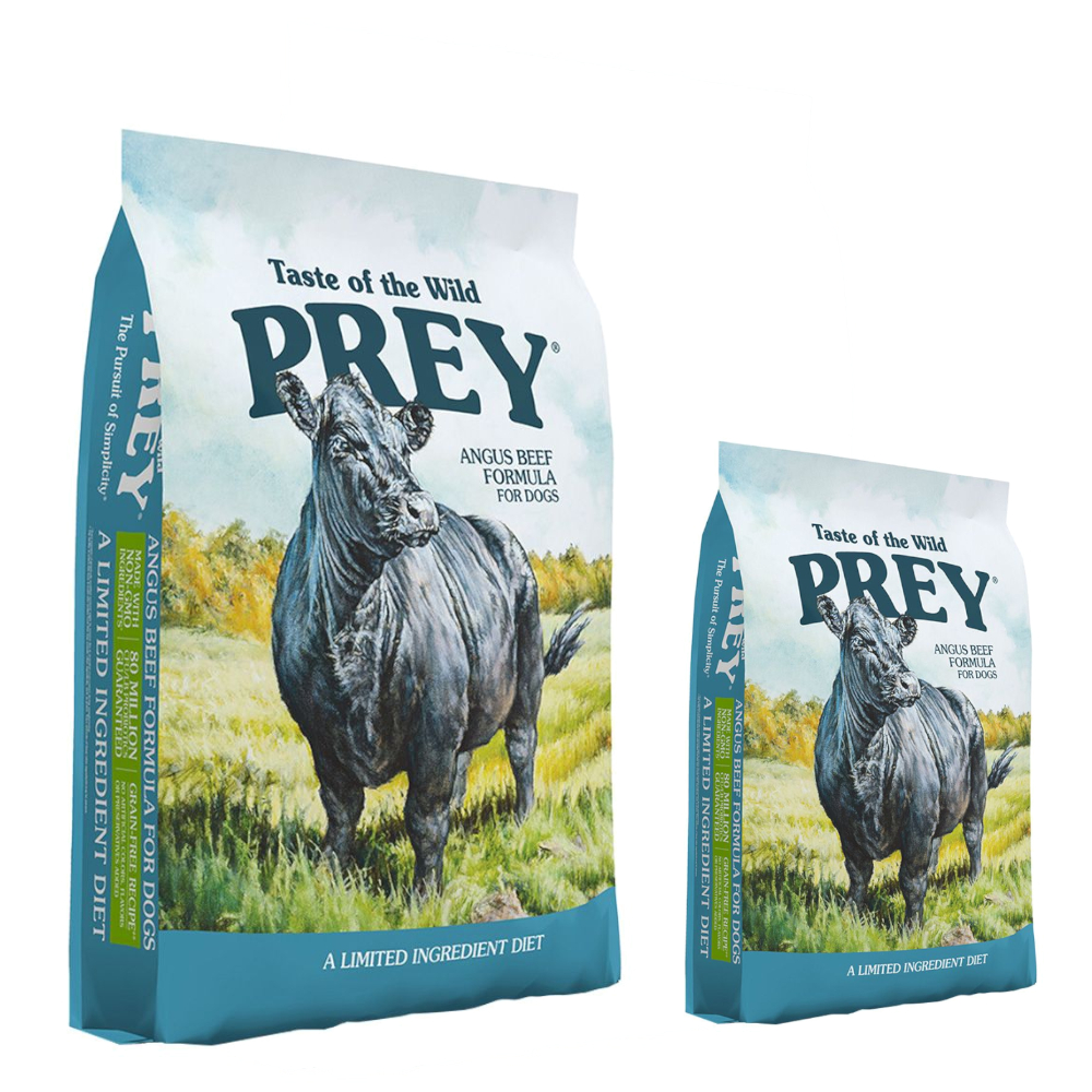 11,4 + 3,6 kg gratis! Taste of the Wild Prey, 15 kg - Wołowina Angus