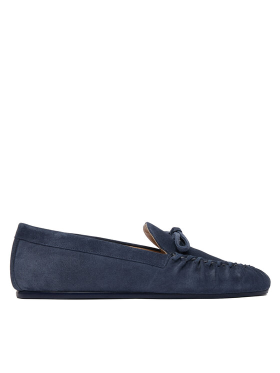 Stuart Weitzman Mokasyny Britt Bow SM414 Granatowy