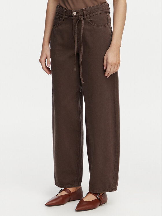 ONLY Jeansy Gianna 15372521 Brązowy Straight Leg