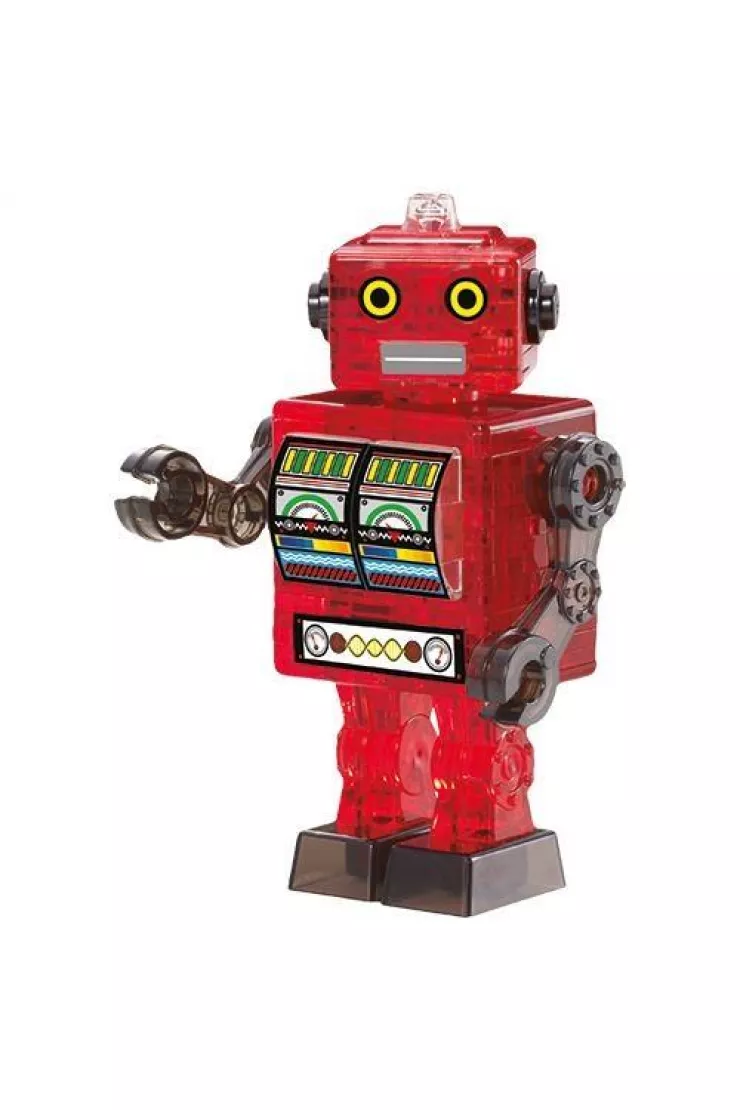 Puzzle 3D 39 el. Crystal Robot czerwony