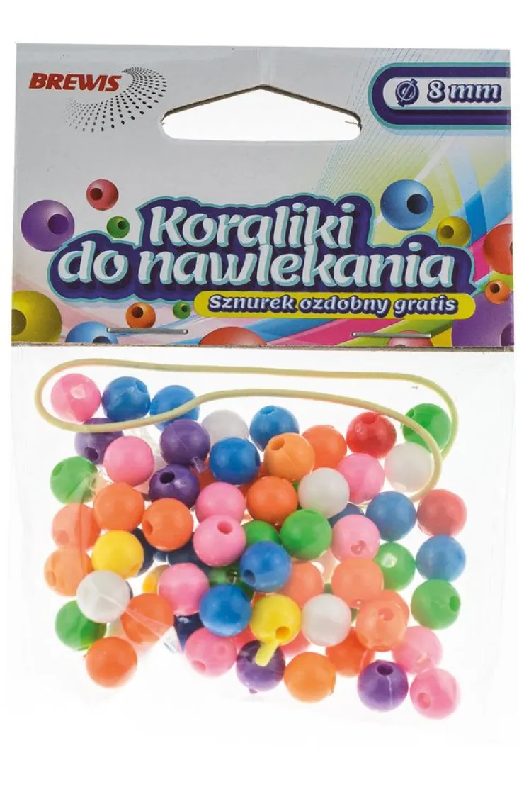 Koraliki do nawlekania + sznurek ozdobny