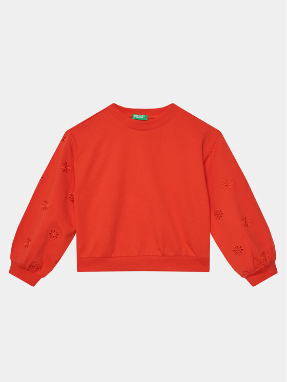 United Colors Of Benetton Bluza 3BC1C10ID Czerwony Regular Fit