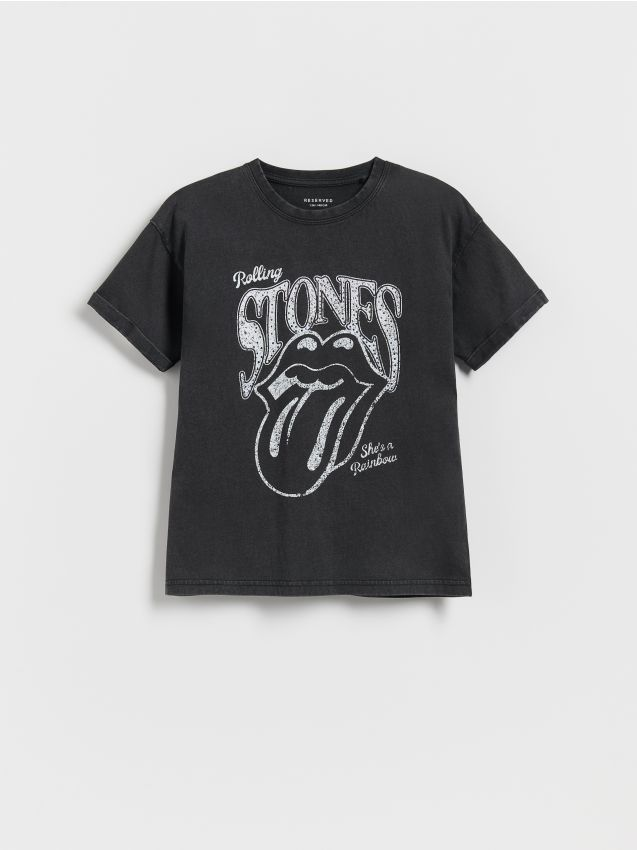 Reserved - T-shirt The Rolling Stones - ciemnoszary