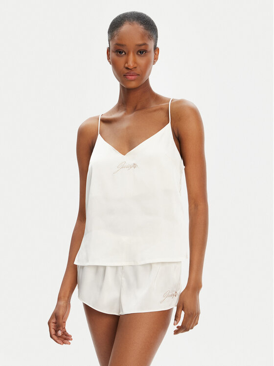 Juicy Couture Koszulka piżamowa JCLCT125511 Écru Regular Fit