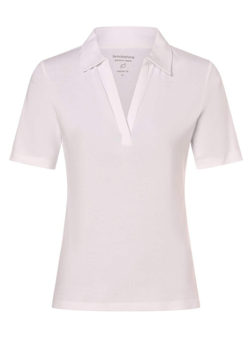brookshire Damska koszulka polo Kobiety Dżersej biały, XXXL