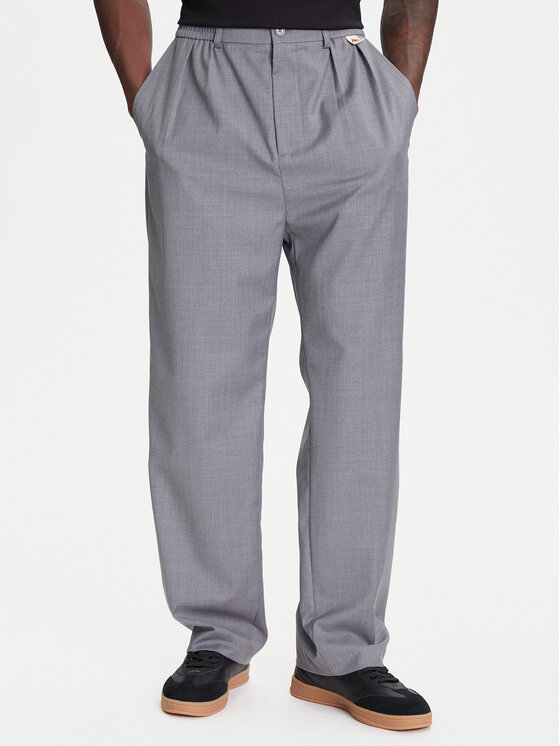 Kappa Spodnie materiałowe 62131TW Szary Regular Fit
