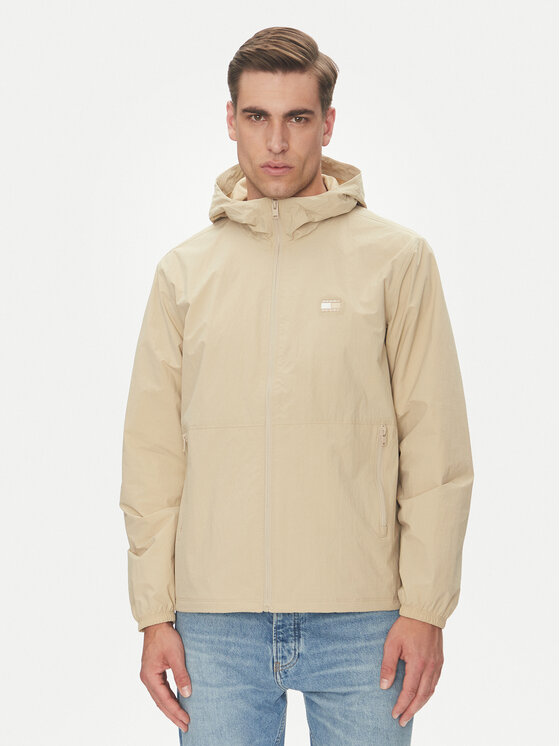 Tommy Jeans Wiatrówka Chicago DM0DM21393 Beżowy Regular Fit