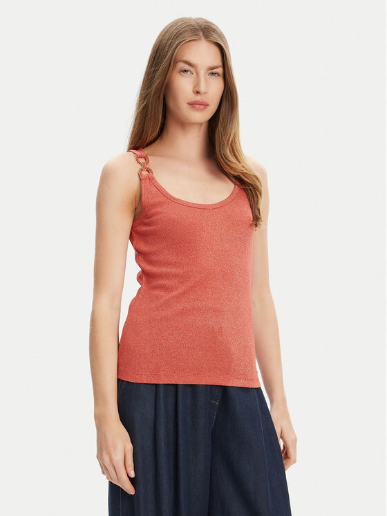 Morgan Top 251-DIDONI Różowy Slim Fit