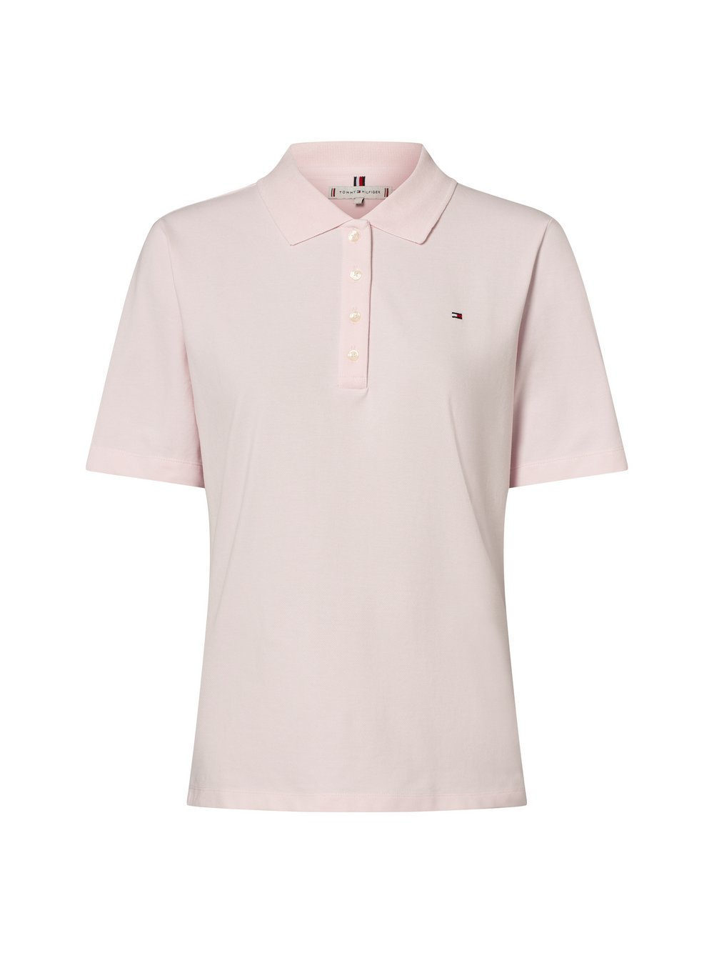 Tommy Hilfiger Damska koszulka polo Kobiety Bawełna różowy, M