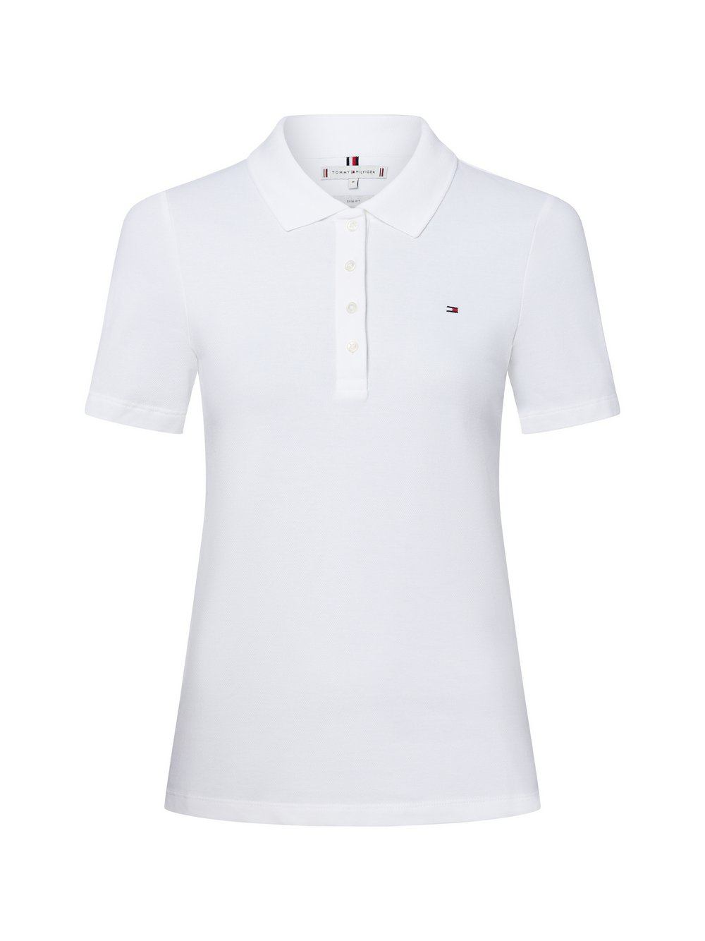 Tommy Hilfiger Damska koszulka polo Kobiety Bawełna biały, L