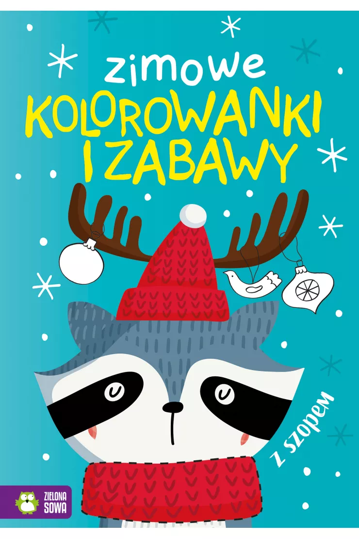 Zimowe kolorowanki i zabawy z szopem