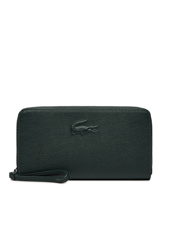 Lacoste Portfel Large City Court leather Billfold NF4508IE Zielony