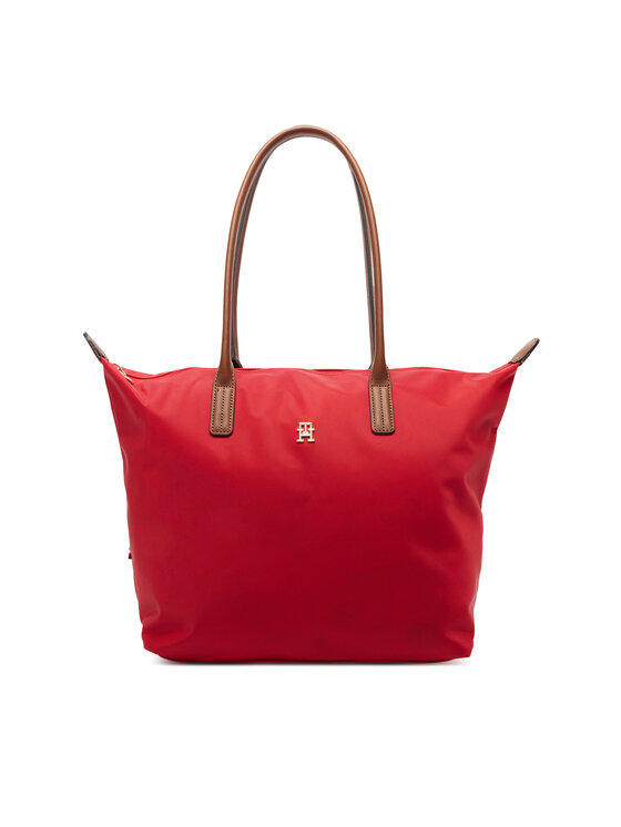 Tommy Hilfiger Torebka Popette Tote AW0AW17711 Czerwony