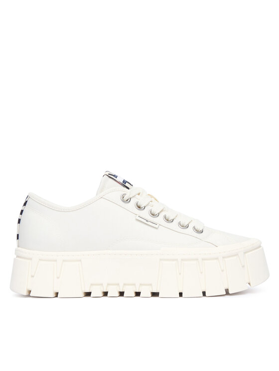 Tommy Jeans Sneakersy Tj Platform Sneaker Zebra EN0EN03070 Biały