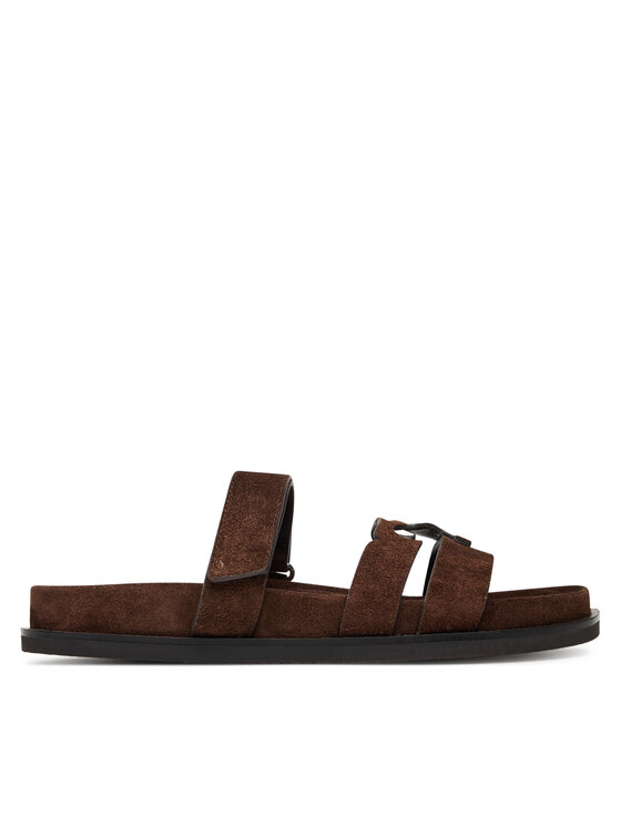 Tory Burch Klapki Ines Sport Slide 163481 Brązowy