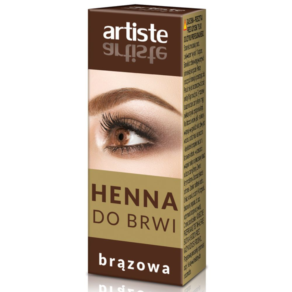 Artiste Brązowa henna do brwi w proszku 4 g miniaturka