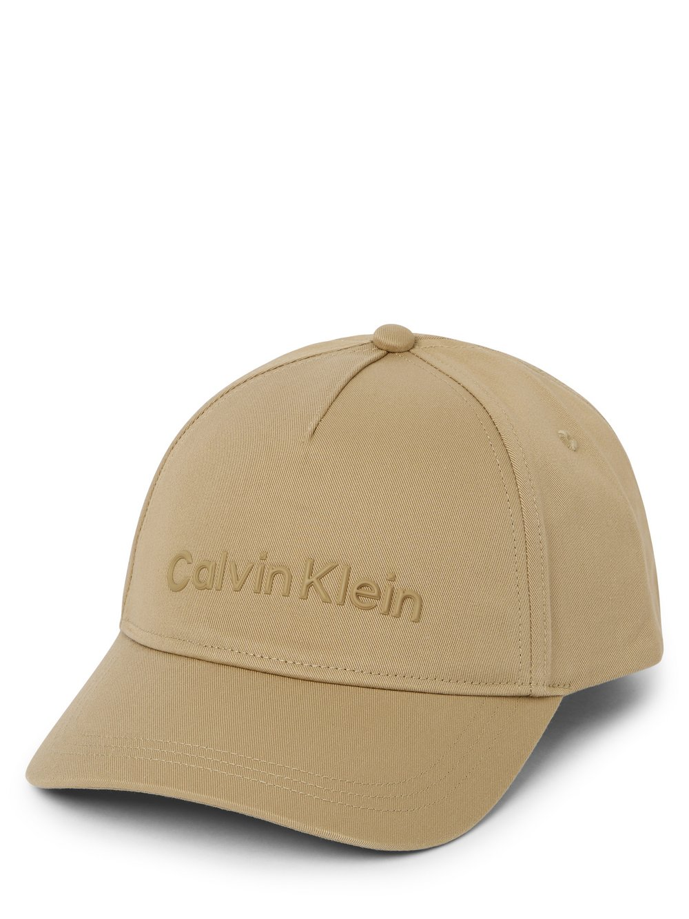 Calvin Klein Męska czapka z daszkiem - Must Mężczyźni Bawełna beżowy, ONE SIZE