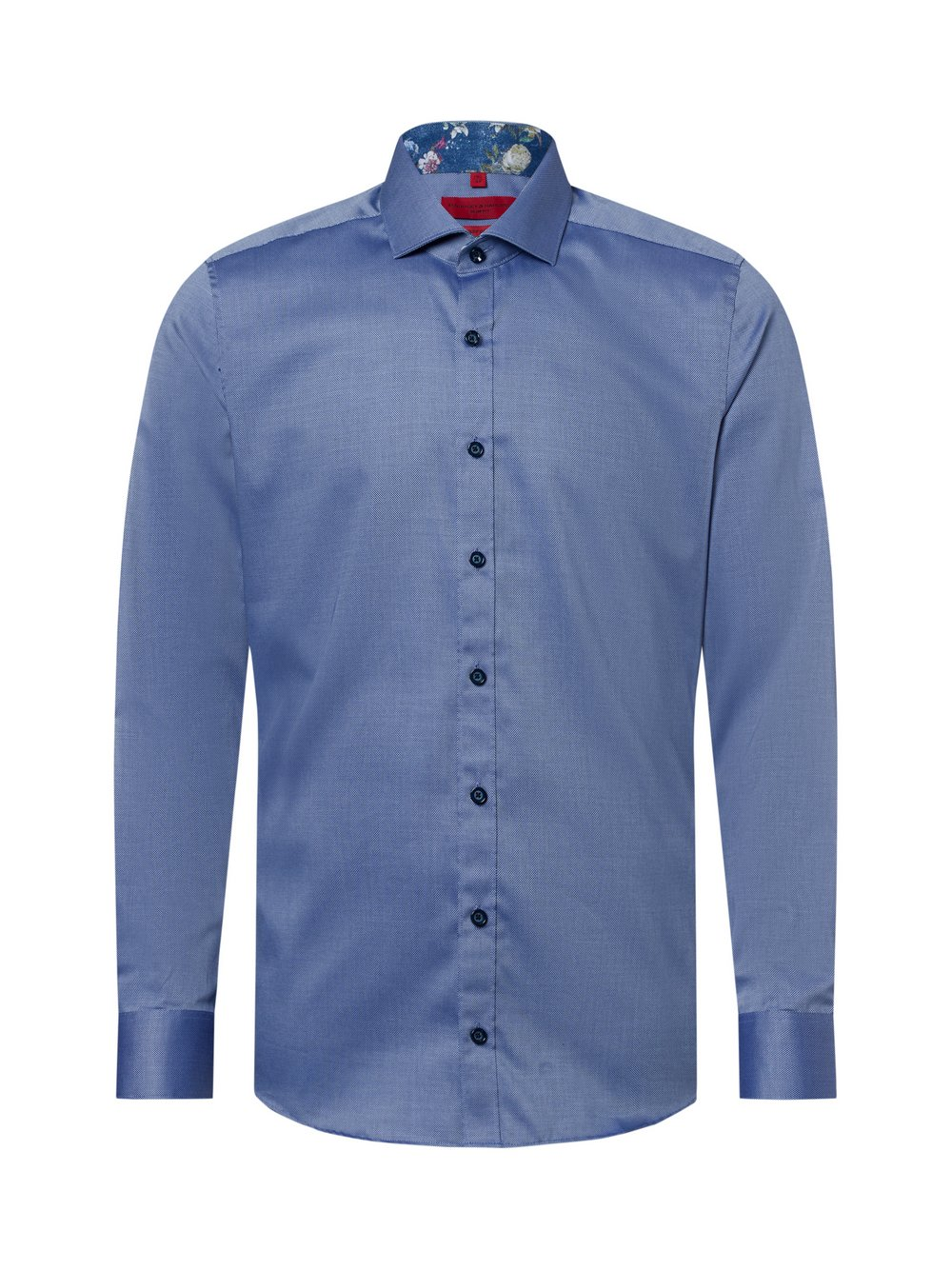 Finshley & Harding Męska koszula biznesowa - Easy Care Mężczyźni Slim Fit Bawełna niebieski, 37