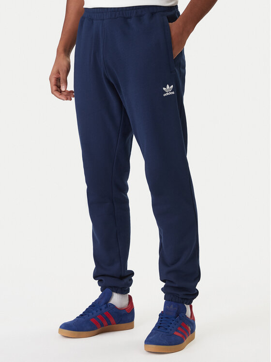 adidas Spodnie dresowe Trefoil Essentials JD2423 Granatowy Slim Fit