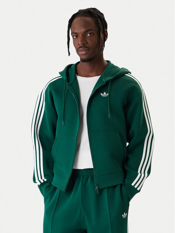 adidas Bluza adicolor Spacer KD4085 Zielony Loose Fit