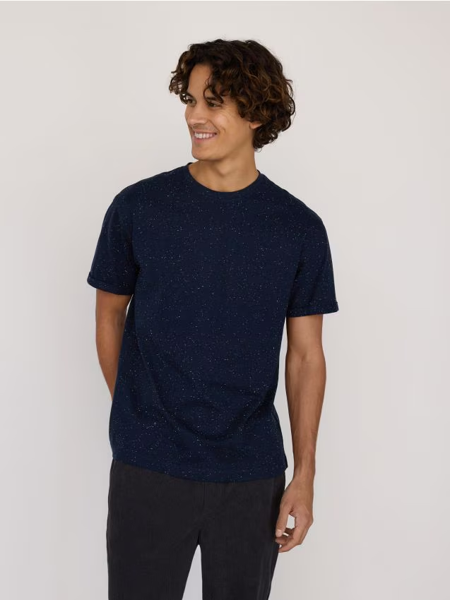 Reserved - T-shirt comfort fit - granatowy