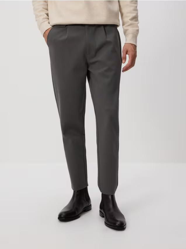 Reserved - Spodnie chino regular fit - jasnoszary