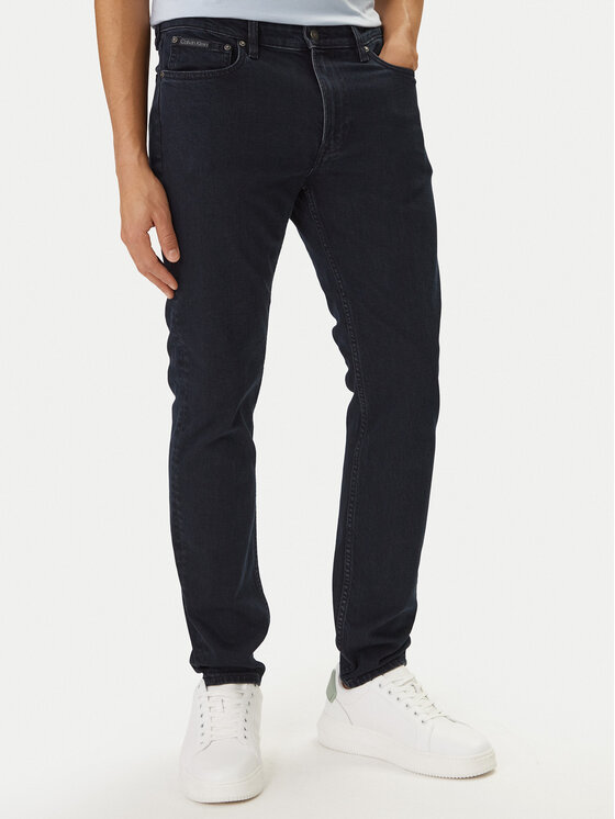 Calvin Klein Jeansy LV04RF930G Czarny Slim Taper Fit
