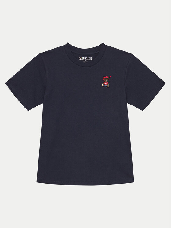 Guess T-Shirt L5RI33 I3Z14 Granatowy Oversize