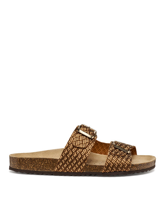 Geox Klapki D Brionia D35LSL 00047 C6008 Brązowy
