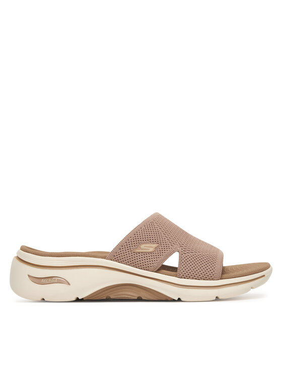 Skechers Klapki Gowalk Arch Fit 2.0 - Dakota 140865/TAN Beżowy