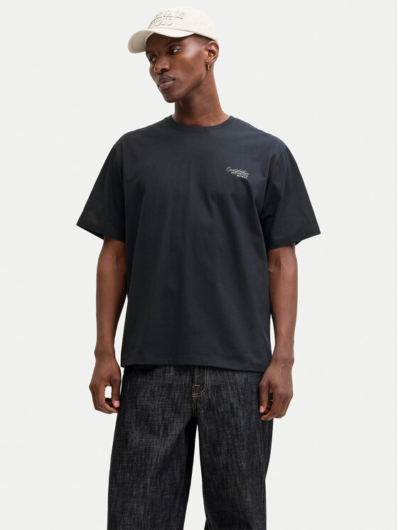 Jack & Jones T-Shirt Roar 12288099 Czarny Regular Fit