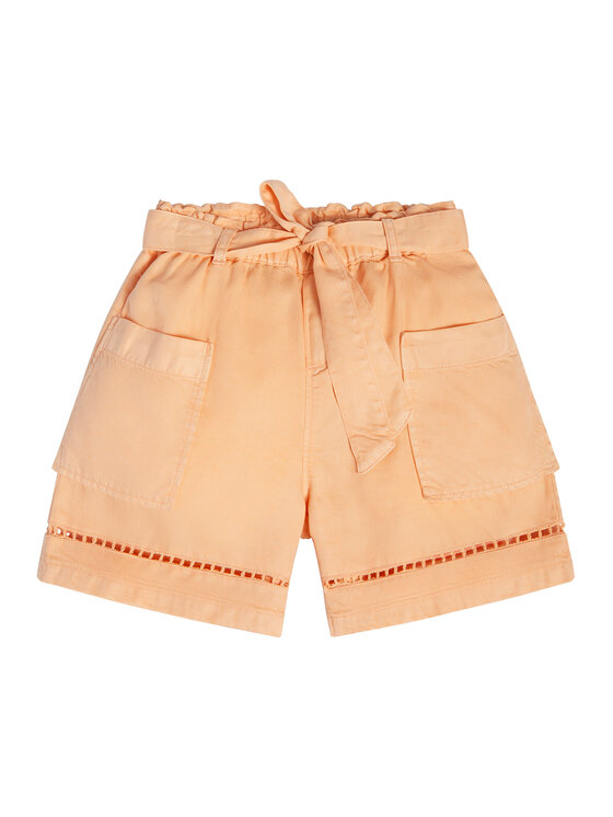 Guess Szorty materiałowe J3GD03 WE8R0 Pomarańczowy Relaxed Fit