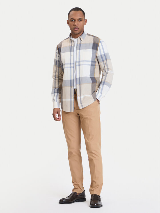 Barbour Koszula Harris MSH5071TN88 Beżowy Tailored Fit