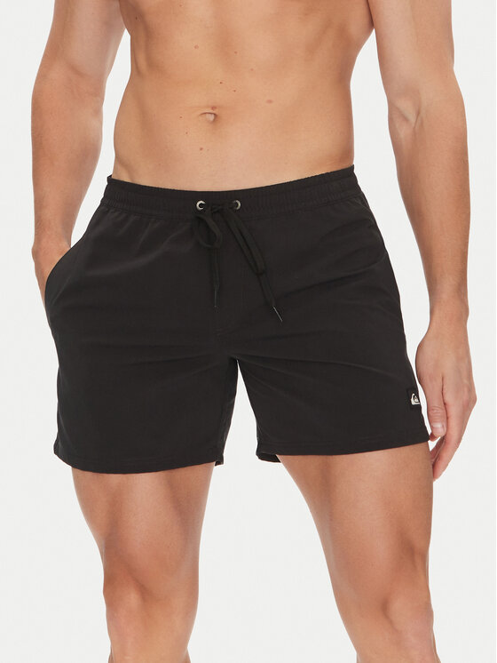 Quiksilver Szorty kąpielowe Everyday Solid Volley EQYJV04120 Czarny Regular Fit