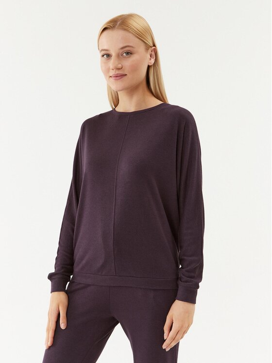 Triumph Koszulka piżamowa Cozy Comfort Top 01 10216538 Granatowy Regular Fit