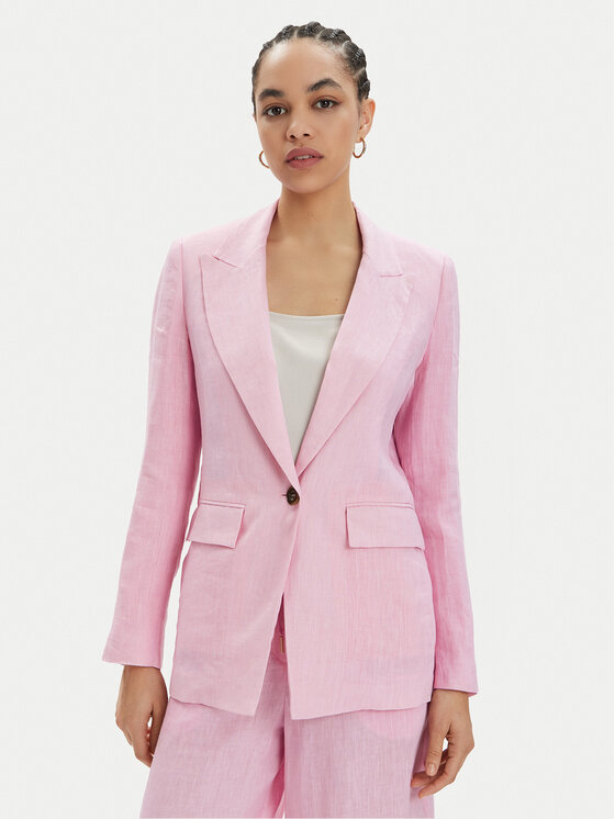 Marella Marynarka Afro 2413041094 Różowy Regular Fit