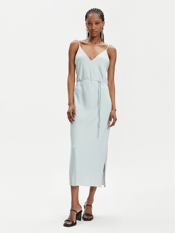 Calvin Klein Sukienka letnia K20K206776 Zielony Regular Fit