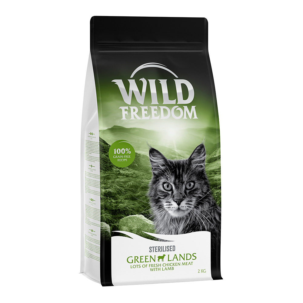 Wild Freedom Adult "Green Lands" Sterilised, jagnięcina - bezzbożowa receptura - 2 kg