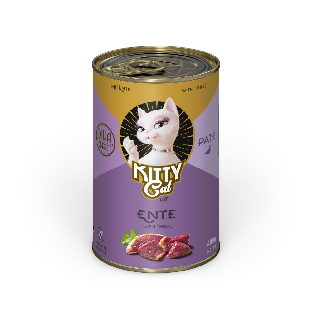 Korzystny pakiet KITTY Cat Adult Pate 24 x 400 g - Kaczka
