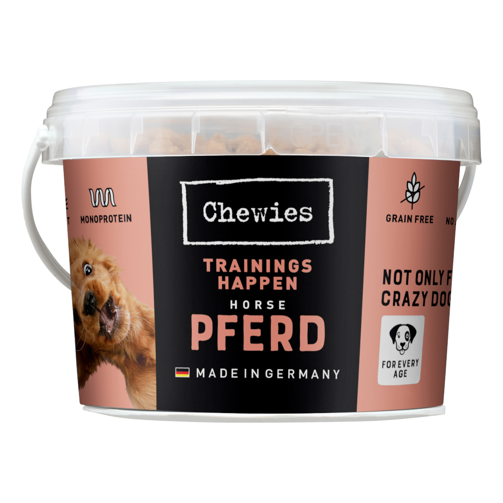Chewies Monoprotein przysmak treningowy dla psa - Konina, 2 x 300 g