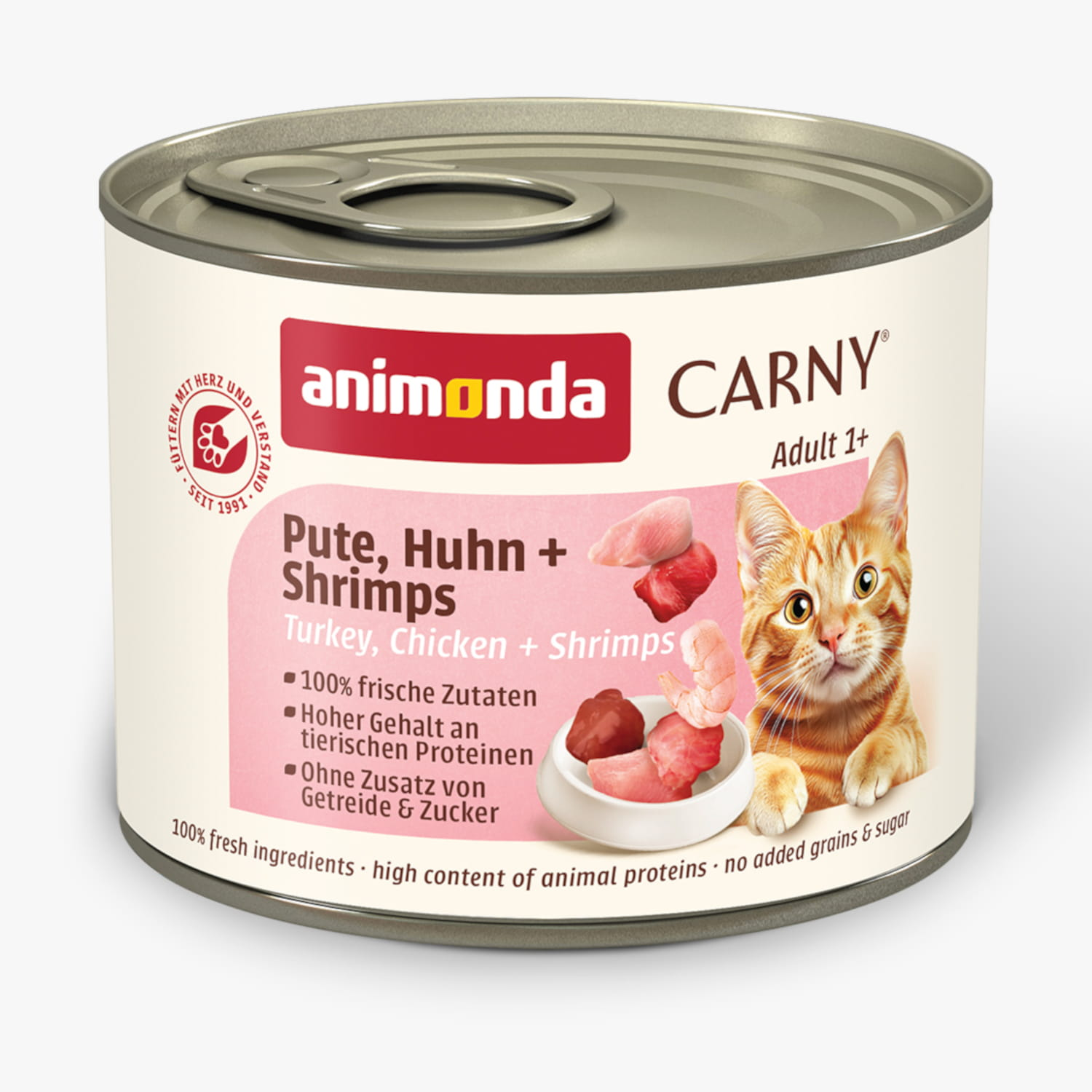 Korzystny pakiet animonda Carny Adult, 12 x 200 g - Indyk i kurczak z krewetkami